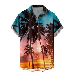 Men's Breathable Short Sleeve Aloha Shirt Moisture-Wicking Silk <b>Screen</b> Printed 3D Print Top Summer Vacation Custom Logo <b>Stand</b> - Product Image 5