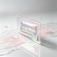 Boîte en plastique PET personnalisée, directement de l'usine, étui d'emballage portable pour masques faciaux et accessoires de beauté cosmétiques
