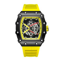 Montre Sportive à Quartz ZIDO pour Homme, Boîtier Tonneau, Aiguilles Lumineuses, Étanche, Bracelet en Silicone – Vente Flash, Idéale pour Tenue Décontractée