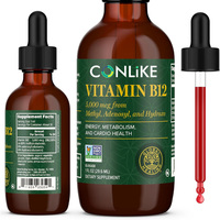 Gouttes liquides de complexe de vitamine B OEM avec B12 et B6, liquide oral naturel pour adultes