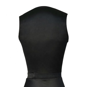 Abito da ballo midi Baili BC032010 in raso senza maniche con scollo a cappuccio, gonna svasata a <span class=keywords><strong>vita</strong></span> <span class=keywords><strong>alta</strong></span> con spacco, <span class=keywords><strong>costume</strong></span> da balletto da donna - Product Image 6