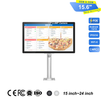 Tablette Android en acier inoxydable de 15,6 pouces, 4 Go de RAM, 64 Go de ROM, RK3588S2, écran tactile FHD de 215,6 pouces, IP65, pour restaurant, cuisine