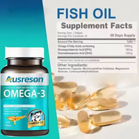 Nouvelles Capsules d'Huile de Poisson Oméga-3 6 9 Originales Testées 500mg 1000mg Vitamines Supplément Humain Halal Végétalien Oméga 3 en Chine