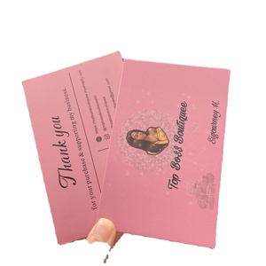 Cartes de vœux / cartes de remerciement personnalisées en gros avec logo/taille, en papier, 10x15cm, pour les petites entreprises - Product Image 2