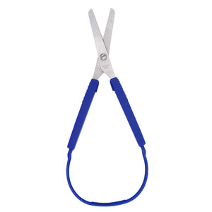 Tijeras Multiusos de Acero Inoxidable de 200 mm, Color Azul, Grado Industrial, Tijeras de Oficina y Manualidades con Mango de Anillo - Product Image 4