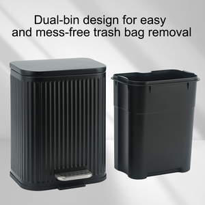 Cubo de Basura de Acero Inoxidable con Pedal de 5L, Escobilla para Inodoro, Ecológico, para el Hogar, para Pañales de Bebé, Juego de Cubo de Basura con Escobilla para Inodoro - Product Image 3