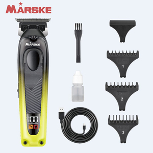 Nouvelle <span class=keywords><strong>tondeuse</strong></span> à <span class=keywords><strong>cheveux</strong></span> électrique professionnelle de qualité salon d'<span class=keywords><strong>Amazon</strong></span>, rechargeable par USB, lames en acier inoxydable, autonomie de 3 heures pour hommes - Product Image 1