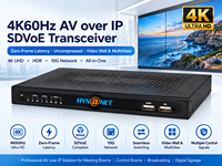 Extenseur KVM AV sur IP SDVoE 4K60Hz certifié IEC 60601 / EN 60601, transmetteur-récepteur 10G pour applications médicales