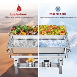 Juego de Buffet con Calentador de Alimentos de Acero Inoxidable, Soporte Completo para Catering y Fiestas - Product Image 5