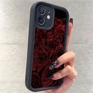 <span class=keywords><strong>Coque</strong></span> de téléphone portable antichoc en TPU avec motif de rose <span class=keywords><strong>rouge</strong></span> scintillante et protection d'objectif en forme d'échelle pour <span class=keywords><strong>iPhone</strong></span> <span class=keywords><strong>11</strong></span> 12 13 14 15 16 17 Pro Max - Product Image 4