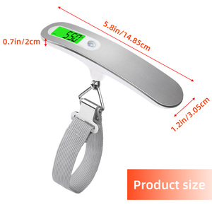 Changxie Xách Tay 110lb 50Kg Công Suất Kỹ Thuật Số Trọng Lượng Vali Túi Với Grip Du Lịch Điện Tử Hành Lý Treo Trọng Lượng Quy Mô - Product Image 4