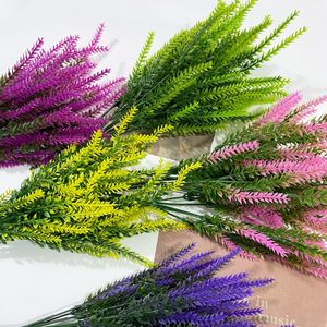 Artificial Lavender Bouquet 35Cm High Simulation Home Garden Decor <b>Wedding</b> <b>Props</b> - Product Image 2