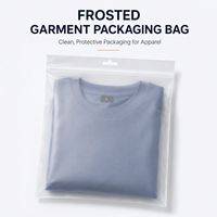 Pochette d'emballage pour vêtements avec fenêtre transparente, réutilisable pour le stockage des vêtements et les produits de vente au détail des marques de mode