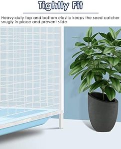 सार्वभौमिक लक्जरी और आधुनिक पक्षी पिंजरे शुद्ध सफेद नायलॉन स्कर्ट कवर के लिए समायोज्य लोचदार बैंड के साथ कवर - Product Image 6