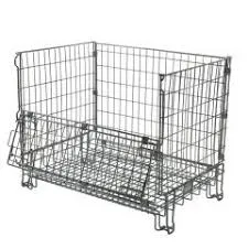<span class=keywords><strong>Cage</strong></span> à palettes en fil métallique pliable, capacité de 1000 kg, <span class=keywords><strong>cage</strong></span> pliable en métal - Product Image 2