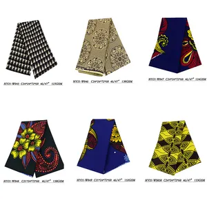 Bán Buôn Sơn Đông Giá Rẻ Polyester Bông Phi Wax In Vải Lady Garmentdress/Túi Xách Châu Phi Hà Lan Ankara Vải