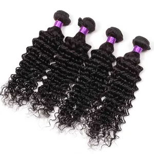 Mengyun Top Quality Brazilian Loose Deep Wave Hair Weave 10a Grade Remy Human Hair Extensions 1 Piece/Lot