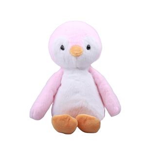Peluche Natalizio a Forma di Pinguino Rosa Seduto, Animale di Pezza in Tessuto di <span class=keywords><strong>Visone</strong></span>, Imbottito con Cotone PP, Antistress, Ricamato, Tre Misure - Product Image 1
