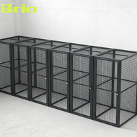 BRIO Free CAD Layout 2"*2" Casier pour employés à gaz comprimé pour stockage industriel en usine de gaz