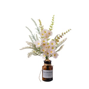 Bouquet de fleurs artificielles Asakusa Hoshine en tissu tissé plastique, décoration intérieure, accessoires de mariage CF02092 - Product Image 5