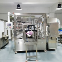 Machine automatique de remplissage et de bouchage de sachets à bec verseur pour yaourt grec, aliments pour bébés et produits laitiers liquides