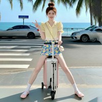 Valise-trottinette électrique légère Airwheel pour adulte, modèle SE3SL, avec roue arrière pleine antidérapante et moteur puissant