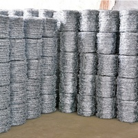 Fil de fer barbelé de haute qualité à double brin, revêtu de PVC, fil de fer en acier, clôture de sécurité, fil de fer barbelé galvanisé en bobine