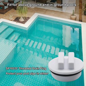 Bouchon antigel pour piscine avec joint torique en PVC blanc résistant à la corrosion pour utilisation hivernale en piscine gonflable - Product Image 4
