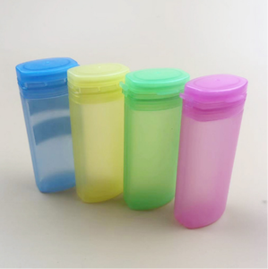 Factory Wholesales Flat Shape PP Plastic Bottle Small Bottle for Chewing <strong>Gum</strong> Candy - Product Image 3