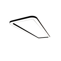 Suspension de bureau d'éclairage d'ingénierie avec logo à caractères chinois, design LED, indice de protection IP54, construction en fer forgé