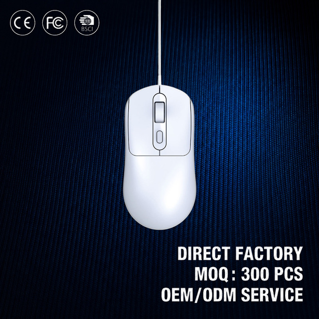 High Performance USB Wired Gaming Mouse 2400 DPI Adjustable Optical Sensor 4 Buttons Ambidextrous Ergonomic Professional Esports