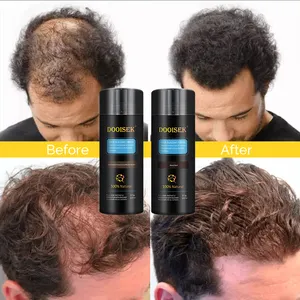 Custom Logo 27.5g Thickening Hair Fibers Brown White Black Keratin Hair Building Fiber Powder for Thinning Hair