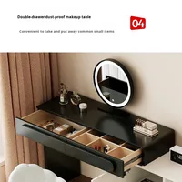 Chambre à coucher moderne coiffeuse simple commode petit bureau de maquillage avec miroir éclairé nouveau modèle de table de maquillage