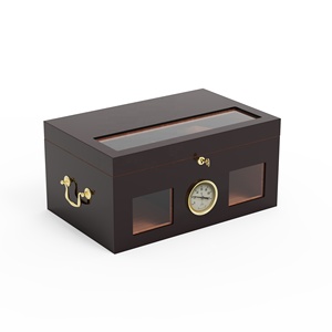 Backwoods Ebony Wood Dark Pattern Wholesale Handcrafted Backwoods Cigar Cabinet Cedar Wood Case Wooden Box Cigars Humidor For Gift