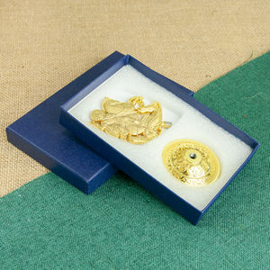 รูปปั้นนักบุญจอร์จกำจัดงู ชุบทอง ของขวัญศาสนาคริสต์สำหรับเทศกาลอีสเตอร์ ตกแต่งบ้าน โบสถ์ โต๊ะ รถยนต์ รูปปั้นศาสนา - Product Image 3