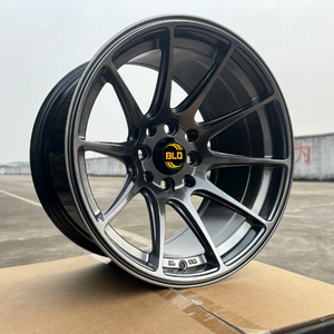 Jantes de voiture BZY en alliage d'aluminium Hyper Black, concaves profondes, 14, 15, 16, 17 pouces, 8x100, 8x114.3 pour Caravan, Urvan, NV350 - Product Image 3