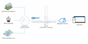 Milesight EM300-DI lorawan thông minh đồng hồ nước không dây xung truy cập cho <span class=keywords><strong>IOT</strong></span> đọc từ xa thay thế truyền thống Turn-by-Turn - Product Image 4