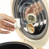 Vente en gros usine : Cuiseur à riz multifonction 1,2L/1,5L avec cuve intérieure antiadhésive, cuiseur vapeur, tasse doseuse et spatule en plastique pour usage domestique