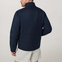 Veste matelassée légère et respirante pour homme, à col montant, entièrement zippée, personnalisable avec logo, style urbain, vente en gros