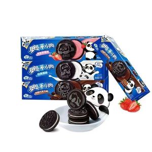 Nouveaux biscuits Oreo Panda 97g saveur <span class=keywords><strong>lait</strong></span>/fraise/<span class=keywords><strong>chocolat</strong></span> en gros collations exotiques - Product Image 1