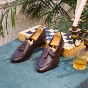 Chaussures Oxford carrées rétro italiennes en cuir pleine fleur britannique pour hommes - Confortables, multifonctionnelles, antidérapantes, avec semelle massante - Product Image 3