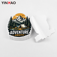 Autocollants en PVC résistants aux intempéries, autocollants personnalisés résistants aux UV, forte adhérence, autocollants d'extérieur pour moto de montagne, équipement de plein air