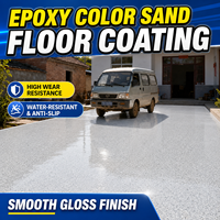 Résine époxy auto-nivelante Taiyan à 2 composants, durcisseur, effet marbre sable coloré, imperméable, anti-moisissure, liquide pour sols et meubles