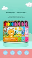 DIY enfants livre empreinte digitale dessin livres à colorier éducatif dessin palette peinture à l'eau livre enfant