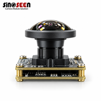 Module de caméra USB 2.0 4MP SC410GS à obturateur global, 50FPS, objectif fisheye 194 degrés pour la vision industrielle robotique