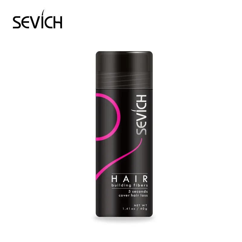 Etichetta personalizzata Sevich capelli Styling nero cheratina da costruzione spessa polvere Spray fibra per capelli organica