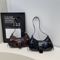 Sac à bandoulière messager pour femme, style coréen, portable, pour baguette, nouvelle collection hiver 2025, style occidental, exquis, luxe léger