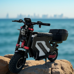 Livraison rapide, stock aux États-Unis, scooter électrique tout-terrain Molo5 à double moteur 72v 10000w, 14 pouces, batterie 50AH, réglage par application, scooter adulte - Product Image 1