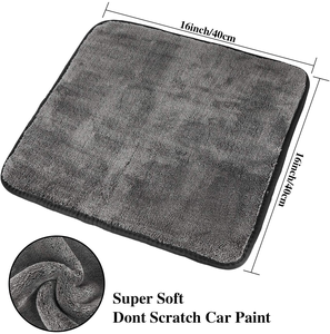 Serviette de séchage de voiture en microfibre absorbante à boucles torsadées, grandes serviettes pour le séchage et le detailing automobile, accessoires de lavage - Product Image 2