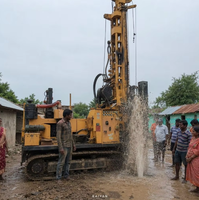 Foreuse de puits d'eau sur chenilles KY 600S avec une profondeur de 600 m, diamètre de forage de 100-500 mm, moteur Cummins 132 kW et capacité de levage de 35 tonnes